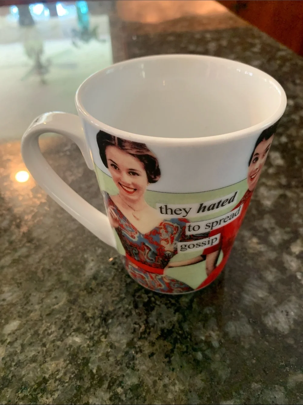 Snarky Funny Anne Taintor Girlfriend Gossip Girls Gift Mug w/Retro Artwork - Picture 3 of 5